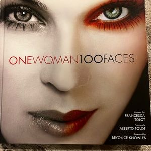 Coffee Table Book ONE WOMEN 100 FACES. Makeup artist Francesca Talot. New.